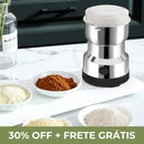 Moedor de Grãos Elétrico - Grano Fino | Café e Temperos Moídos com Um Toque